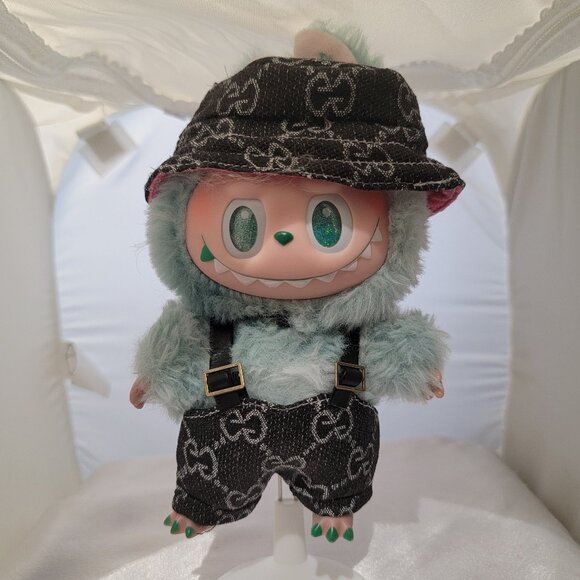 Labubu Outfit Clothing Overalls Bucket Hat 2 Piece Outfit #55 - Picture 1 of 3